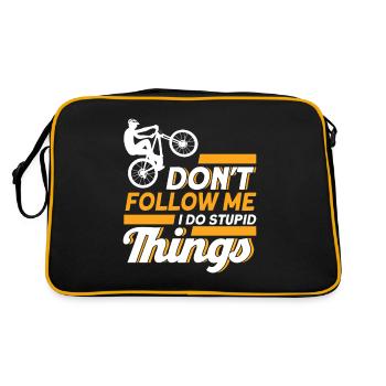 Cadeau VTT vélo vtt vtt - Sac Retro - noir/or - Dos