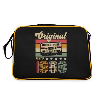 Anniversaire Vintage Idée Cadeau Original 1968 - Sac Retro - noir/or - Dos