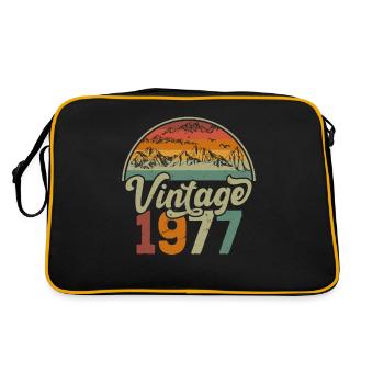 Vintage 1977 - Sac Retro - noir/or - Dos