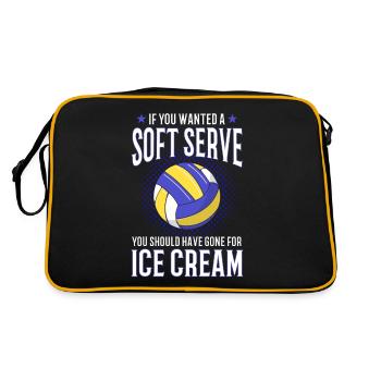 Cadeau de joueur de volley-ball Drôle de volley-ball - Sac Retro - noir/or - Dos