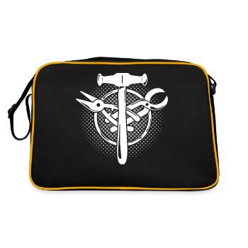 Spengler Motif Bauspengler Guild - Retro Bag - black/gold - Back
