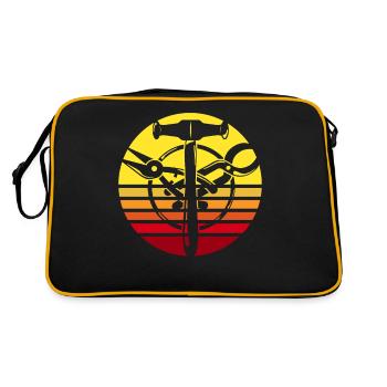 Spengler Motif Bauspengler Guild - Retro Bag - black/gold - Back