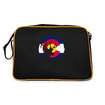 Colorado - Retro Bag - black/gold - Back