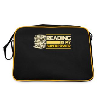 Livre de lecture livre livre cadeau lecture de livres - Sac Retro - noir/or - Dos