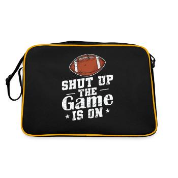 Shut up the Game is on American Football - Retro Bag - black/gold - Back
