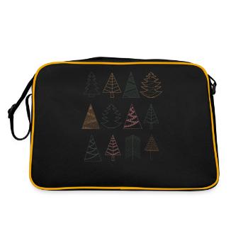 Les arbres de Noël célèbrent le jour de l’An - Sac Retro - noir/or - Dos