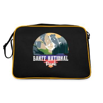 Banff Alberta Canada Terrain de camping Lake Louise Nati - Sac Retro - noir/or - Dos
