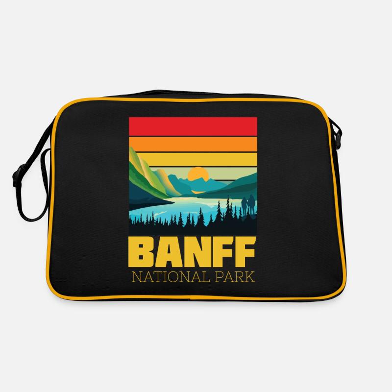 Parc national Banff-Alberta-Canada-Lake Louise - Sac Retro - noir/or