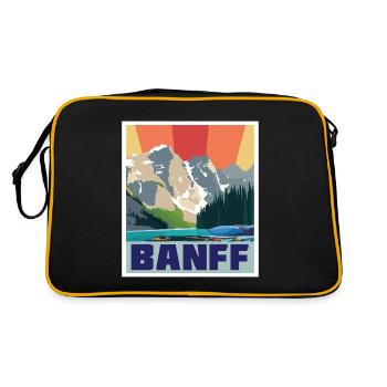 Parc national Banff Lake Louise Canada Camping Albe - Sac Retro - noir/or - Dos