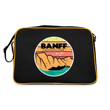 Canada Parc national des Monts-Montagnes de l’Alberta Banff Campin - Sac Retro - noir/or - Dos