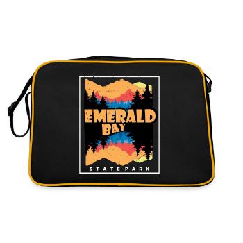 Emerald Bay Camping Nevada California State Park - Retro Bag - black/gold - Back