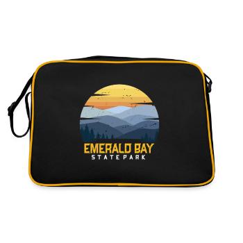 State Park California Emerald Bay Camping Nevada - Retro Bag - black/gold - Back