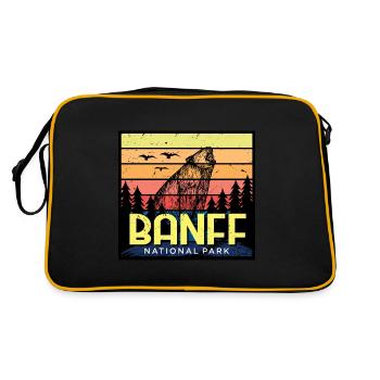 Canada Parc national de l’Alberta Banff Grizzly Bear Cam - Sac Retro - noir/or - Dos