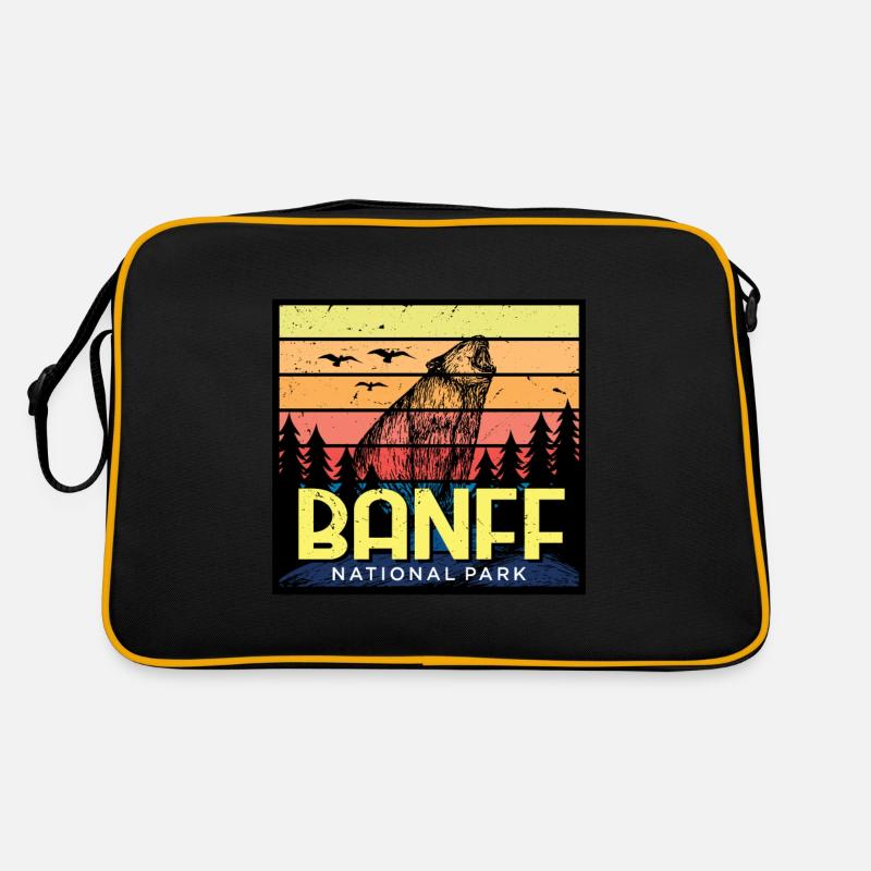 Canada Alberta National Park Banff Grizzly Bear Cam Retro Bag