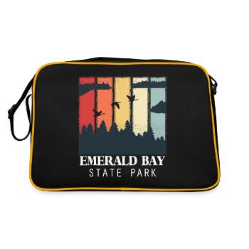 Emerald Bay Nevada Lake Tahoe California Staatspa - Retro Bag - black/gold - Back