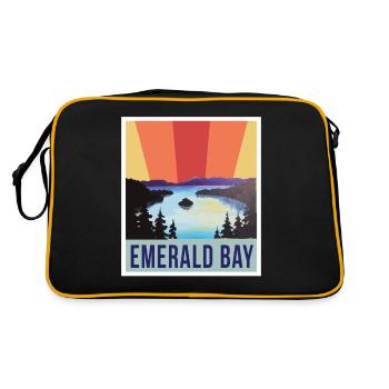 Emerald Bay Nevada Camping California State Park L - Retro Bag - black/gold - Back