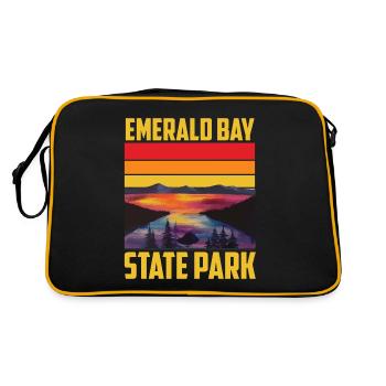 Lake Tahoe Emerald Bay Nevada California Staatspa - Retro Bag - black/gold - Back