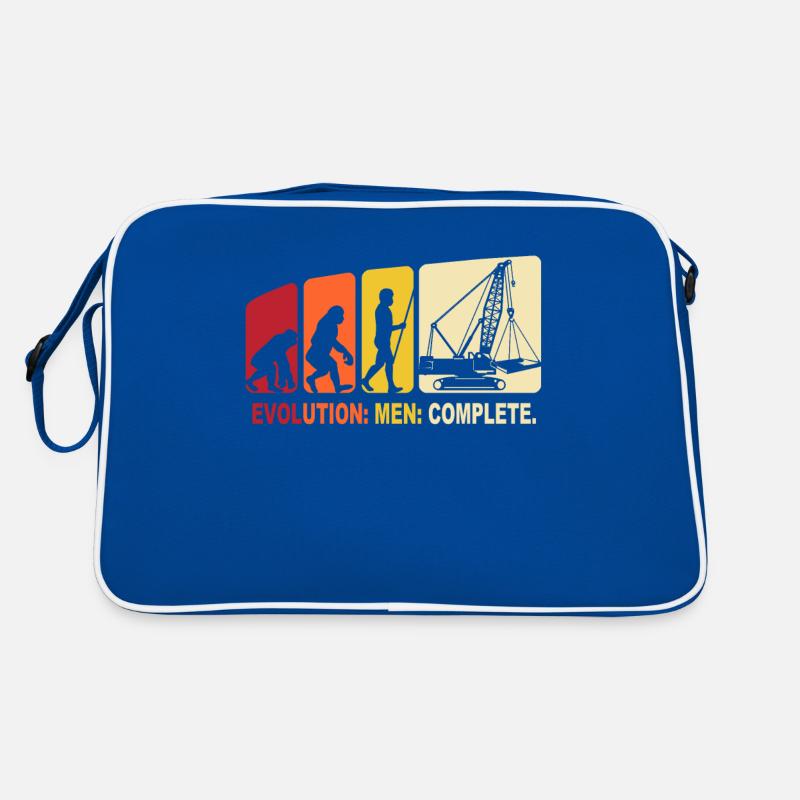 Kranführer Evolution Kranfahrer Retro Tasche