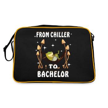 FROM CHILLER TO BACHELOR - Retro Bag - black/gold - Back