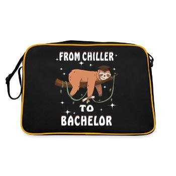 FROM CHILLER TO BACHELOR - Retro Bag - black/gold - Back