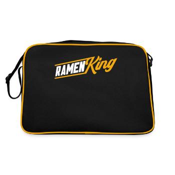 Ramen Noodle Lovers Chopsticks Japanese Noodle - Retro Bag - black/gold - Back