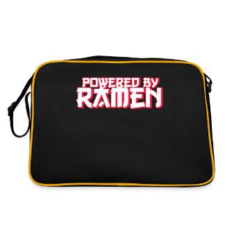 Ramen Noodle Lover Chopsticks Japanese Noodle - Retro Bag - black/gold - Back