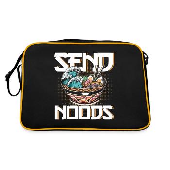 Ramen Noodle Lovers Chopsticks Japanese Noodle - Retro Bag - black/gold - Back