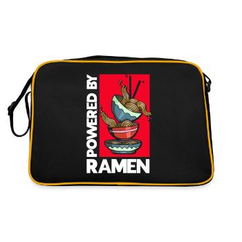 Ramen Noodle Lovers Chopsticks Japanese Noodle - Retro Bag - black/gold - Back