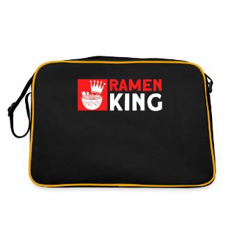 Ramen Noodle Lover Chopsticks Japanese Noodle - Retro Bag - black/gold - Back