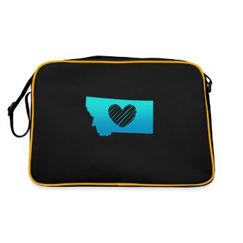 Montana - Retro Tasche - Schwarz/Gold - Hinten