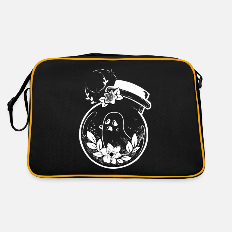 Geist In Einem Glas Blumen Flask Month Magic Retro Tasche
