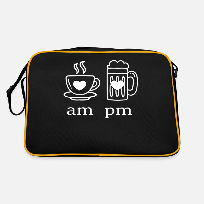 Café avant la bière de midi dans l’après-midi Sac Retro
