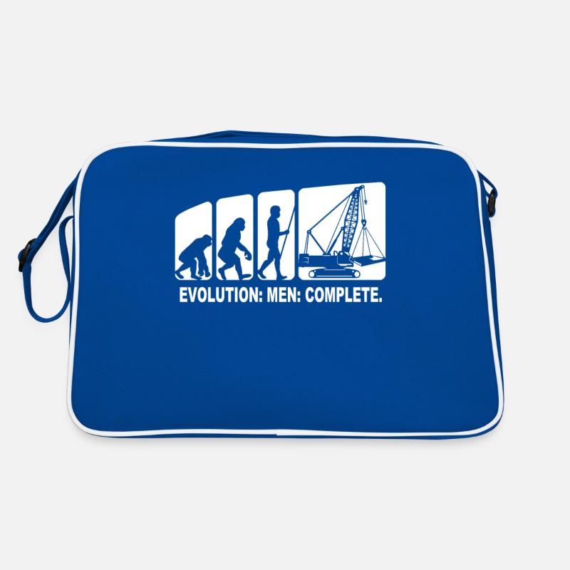 Kranführer Liebe Kranfahrer Love Cranes Retro Tasche