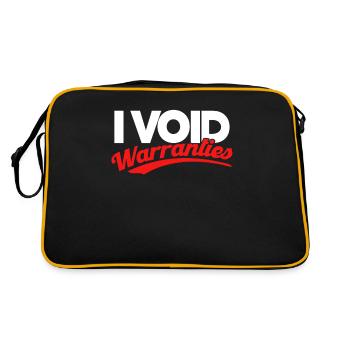 Mechanic Garage Gift for Mechanics - Retro Bag - black/gold - Back