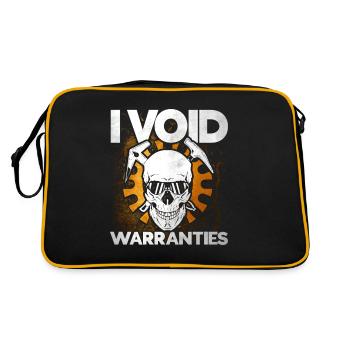 Mechanic Garage Gift for Mechanics - Retro Bag - black/gold - Back