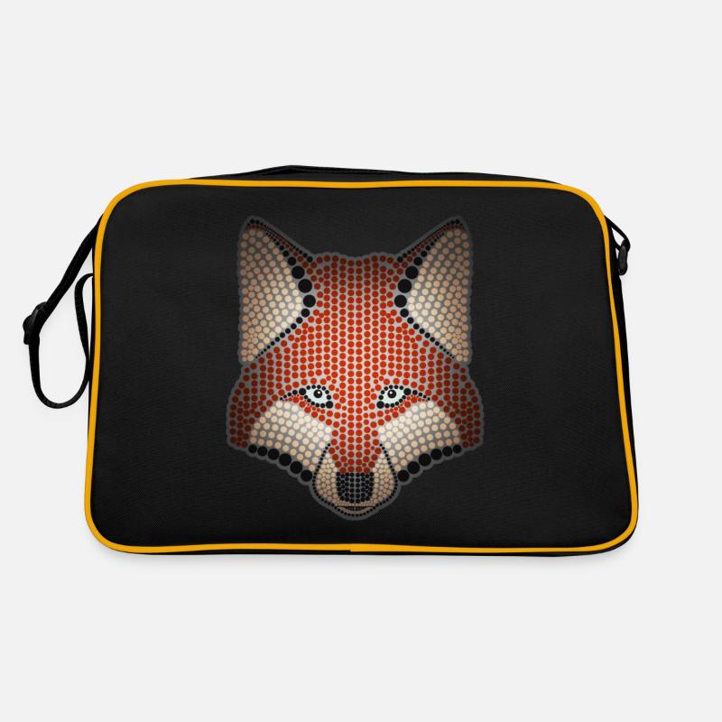 Conception d'animal de la forêt de renard parsemée de tête d'animal Sac Retro