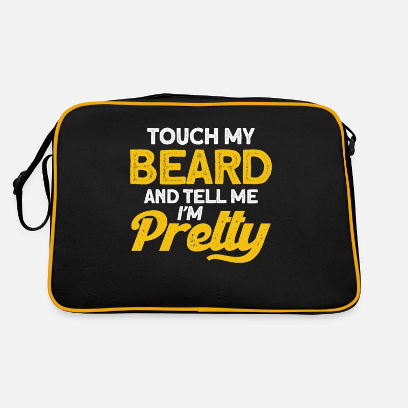 Bärte Spruch Lustiges Bartgeschenk Bart Retro Tasche