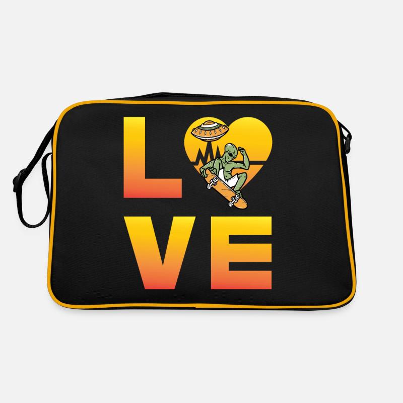 Alien Love Retro Tasche