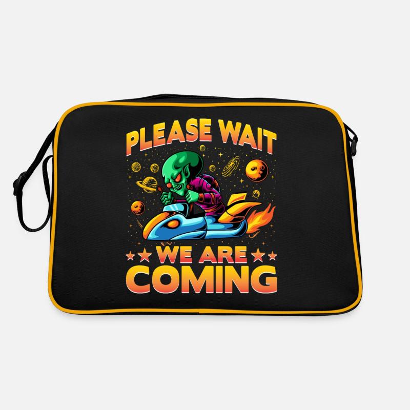 Please wait we are coming Retro Tasche