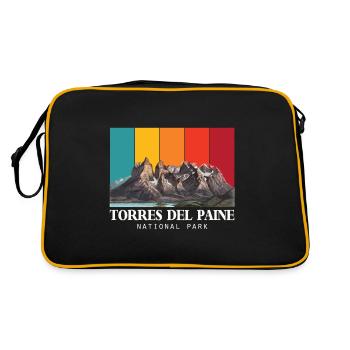 Torres del Paine Chile Nationalpark Eisberge - Retro Bag - black/gold - Back