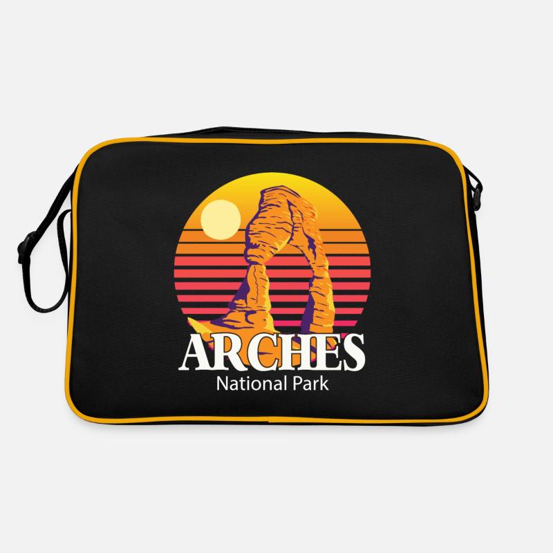 Arches National Park in Utah with Canyons Mountains Retro Bag