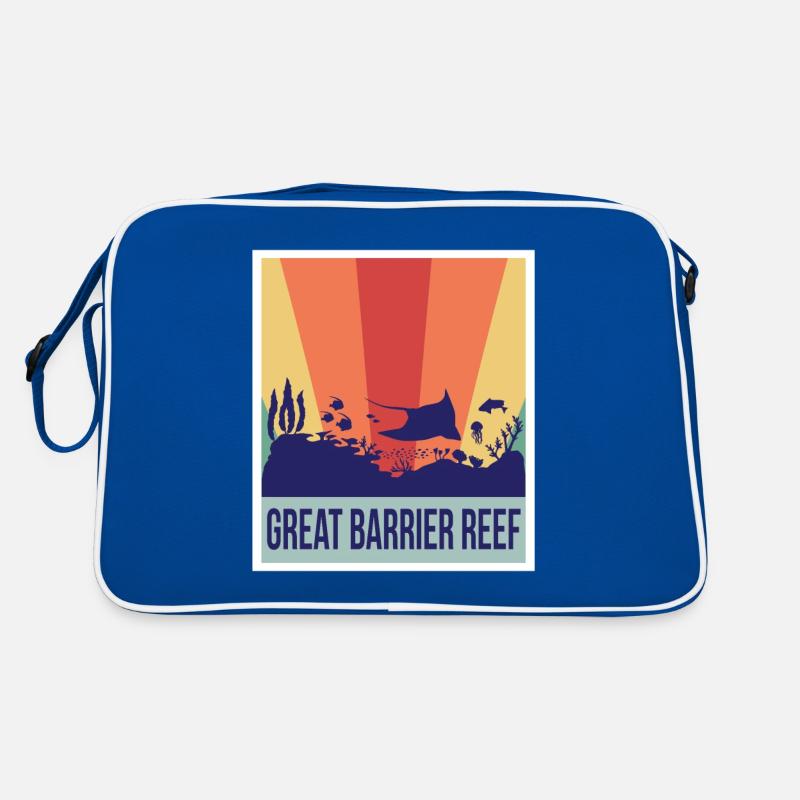 Diving Great Barrier Reef Souvenir Australia Tau Retro Bag