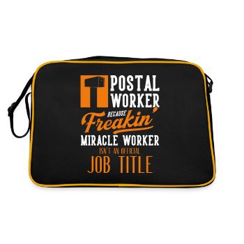 Facteur Facteur Livreur de colis Emploi Facteur - Sac Retro - noir/or - Dos