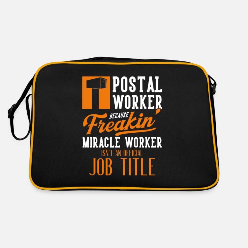 Postman Postman Parcel Deliverer Job Postman Retro Bag
