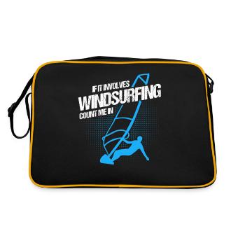 Windsurf Planche à voile SurfBoard Kite Cadeau Pour Windsurfers - Sac Retro - noir/or - Dos
