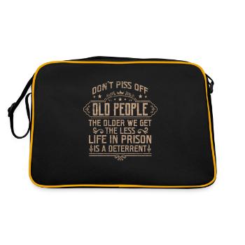 Retirement - Retro Bag - black/gold - Back