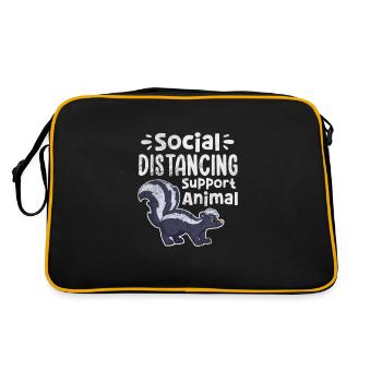 Skunk Stinker Stinker Skunk Gift - Retro Bag - black/gold - Back