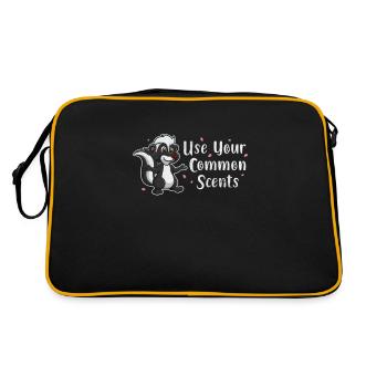Skunk Stinker Stinker Skunk Gift - Retro Bag - black/gold - Back