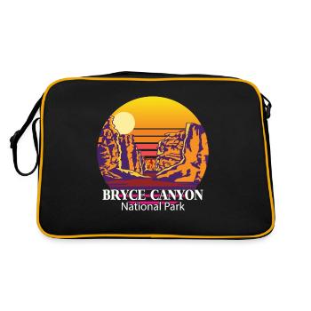 Bryce Canyon Souvenir National Park Rocks Utah Cam - Retro Bag - black/gold - Back