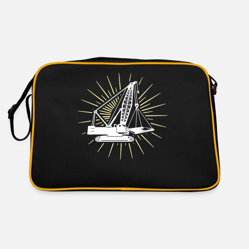 Crane Operator Crane Crane Driver Retro Bag